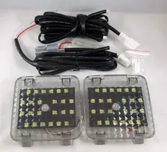 hotimp 互換品® 互換品 アルファード ヴェルファイア 20系 LED ゲージ ラゲッジ 増設ランプ 増設キット トヨタ ランプ内にON/OFFスイッチ付 カラー画像を使った取り付け説明書付(ブラック)のサムネイル