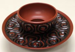 曲菓子盆 一閑爪紅 橋村萬象 - メルカリ