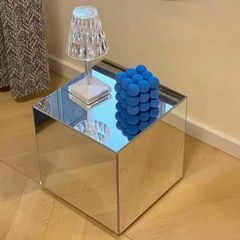 ミラーキューブ サイドテーブル 40cm veroman ミラーキューブ サイド
