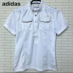 【adidas/アディダス】ゴルフウェア 半袖シャツ　ポロシャツ 白 ホワイト テーラーメイドゴルフ  スポーツ(中古)