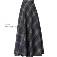 ロングスカート レディース スカート 冬 秋 Aライン チェック柄 マキシ丈 フレアスカート 大きいサイズ 厚手 暖かい きれいめ 秋冬 カジュアル ロング丈 vii4w497721
