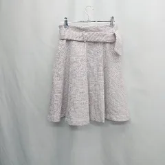 ◇ ⊂◎ 未使用● dazzlin ダズリン ニットジャガード 膝下丈 台形 スカート サイズM ピンク系 レディース E  【1505220016408】