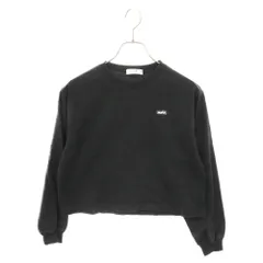 X-girl Stages (エックスガールステージス) ロゴクルーネック長袖Tシャツ ロンT ブラック キッズ 9231310-99