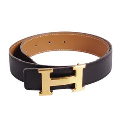【希少】HERMES ヴィンテージ ベルト OI刻印 ブラック　1970年代 希少】HERMES ヴィンテージ ベルト OI刻印 ブラック 1970年代