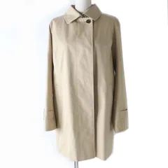 極美品☆正規品 BURBERRY LONDON バーバリーロンドン FD214-763-42 ウールライナー付 ステンカラー コート ベージュ 9 レディース 日本製