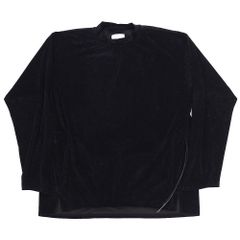 未使用2.4万 ワングラビティ ベロア 長袖シャツ M ブラック ストレッチ 