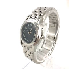 GUCCI グッチ 5500L SS/QZ ブラック文字盤 ラウンドフェイス デイト レディース腕時計 稼動品【OE-818】