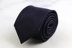 レミュー ブランド ネクタイ シルク 手裏剣柄 総柄 小紋柄 PO メンズ ネイビー LES MUES 【中古】