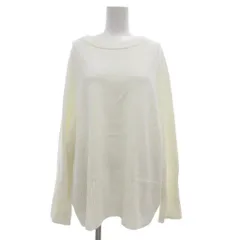 スピック&スパン Spick&Span 24SS バルキーヤーン ロングリブ プルオーバー ニット セーター 長袖 白 ホワイト 24080200512010 /JS