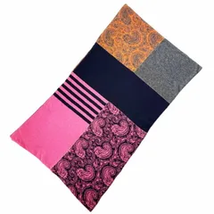 エトロ マフラー ペイズリー ボーダー ショール メリノウール ビスコース カシミヤ ポリアミド マルチカラー ピンク ネイビー 紺 オレンジ チャコールグレー系 ETRO ストール スカーフ ひざ掛け 服飾小物 レディース 女性【中古】