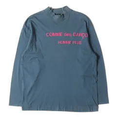 COMME des GARCONS HOMME PLUS コムデギャルソン オムプリュス サイズ:M 90s - 00s ロゴ プリント モックネック ロングスリーブ カットソー / トップス Tシャツ ロンT 長袖 アーカイブ ハイネック グリーン系