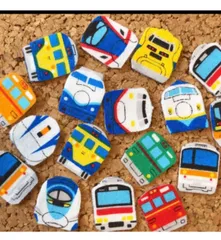 フエルト新幹線（連結）セット　ハンドメイド（全種 4） 2025年最新】フェルト電車の人気アイテム - メルカリ