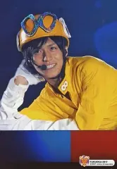 【中古】生写真(ジャニーズ) FUKUOKA　0917：関ジャニ∞/錦戸亮/ライブフォト・バストアップ・関ジャニ戦隊∞レンジャー衣装黄色・右手頭・背景青・枠無し/えっ! ホンマ!? ビックリ!! TOUR 2007/公式生写真