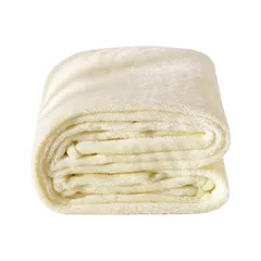 【在庫処分】保温 柔らかい 肌さわり ひざ掛け 暖かい フ 冬用 ランネル ブランケット 寒さ対策 毛布 エアコン対策 毛布 大判 フランネル マイクロファイバー 敷き毛布 洗える セミダブル ふわふわ もうふ 160×200cm Deconovo ベージュ