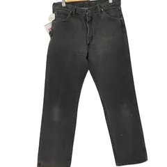 【神サイズ】W36 先染ブラック ビンテージ ラングラー 13MWZ 90's Wrangler 13MWZPB 先染めブラックデニムパンツ “MADE IN