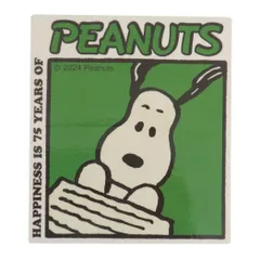 【メール便】スヌーピー キャラクターステッカー ミニデコステッカー ブロックパターン 80s ピーナッツ カミオジャパン 耐水耐光 キャラクター グッズ 