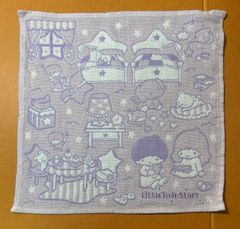 キキララ　リトルツインスターズサンリオ　タオル　パープル