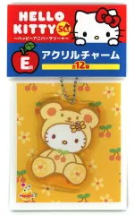 【中古】キーホルダー ハローキティ(2005年) アクリルチャーム 「Happyくじ ハローキティ 50th～ハッピーアニバーサリー★～」 E賞