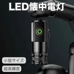 LED懐中電灯 小指サイズ P35LEDチップ三つ使用 充電式 強力 ハンディライト 2000ルーメン 超高輝度 5モード調光 IPX6 防水 防塵 フラッシュライト 合金製 停電 防災 防犯対策 18350電池付き type-c充電ケーブル