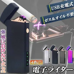 電子ライター プラズマ ライター usb ライター 小型 充電式 ガスオイル不要 防風 軽量 薄型 点火用 プレゼント 電子ターボライター 防風 アーのサムネイル