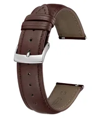 【在庫処分】複数の色ウォッチバンド レザー腕時計バンド スタイリッシュ交換ベルト クイックリリース 柔らかい 革時計ベルト 通気性 [BINLUN] 男女兼用(12mmブラウン)