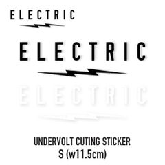 ELECTRIC UNDERVOLT CUTING STICKER カッティングステッカー Sサイズ エレクトリック