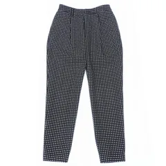 ◆美品◆ イッセイミヤケ ISSEY MIYAKE ドット タック パンツ メンズ ブラック×ホワイト size2 04SS [Y02978]のサムネイル