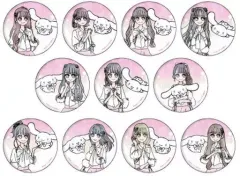 【中古】バッジ・ピンズ 全11種セット 「イコールラブ(=LOVE)×シナモロール ホログラム缶バッジ(65mm) 01」