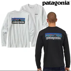 訳あり　特価　パタゴニア　patagonia  ロンT  長袖　 Lサイズ　メンズ　グレー系 ホワイト　　トップス