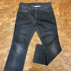 日本製 ABA HOUSE ブーツカット ヒッコリーパンツ サイズ1 アバハウス メンズ MEN'S ストライプ ボトムス ズボン ユーズド USED 古着 MADE IN JAPANのサムネイル