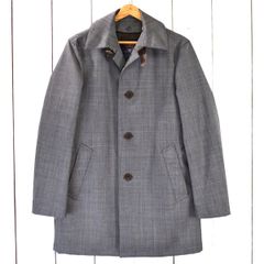 5TA060】美品 ナノユニバース 英国製生地 コットン混 取外し可能ライナー付 コート 44 / M グレー チンストラップ NUD13CT202【中古】【メンズビジネス】202501