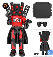 즉납 스키비디화장실 업그레이드 타이탄 스피커맨 조립식 피규어 큰 LEGO 호환 레고 블록 타이카메 미니피그 13㎝약