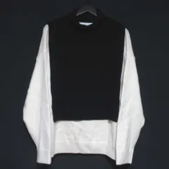 美品 近年モデル クルニ ニットセーター スウェット クルーネック 2 CULLNI セーター ニット Double Zip Up Crew Neck Knit メンズ