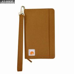 メンズ 財布 カーハート Carhartt 二つ折り長財布 (開閉：ファスナー式) Nylon Duck Lay-Flat Clutch Wallet ブラウン　おしゃれ 誕生日 プレゼント ギフト