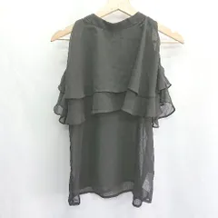 ◇ ⊂ Φ Olu. オルドット ブラウス サイズF ブラック レディース E  【1412260016575】