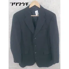 ◇ NEWYORKER ニューヨーカー ネーム刺繍あり 長袖 テーラード ジャケット サイズYA6 ネイビー メンズ 【中古】 【1002801485504】