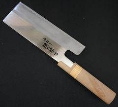 堺實光 白二 七寸 ムキモノ包丁 鏡面 黒檀柄 - メルカリ