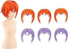創彩少女庭園 アフタースクール ショートウィッグA 【オレンジ&パープル】 全幅約63mm 1/10スケール プラモデル
