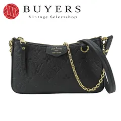 【中古】極美品 ルイ・ヴィトン ショルダーバッグ イージーポーチ M80349 モノグラムアンプラント ノワール ブラック ゴールド金具 2WAY クラッチ レディース 女性 LOUIS VUITTON