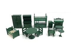 【小牧店】シルバニア　緑の家具　まとめセット 【T723-1559】