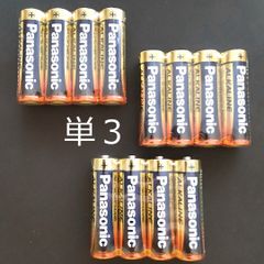 Panasonic パナソニック 単3 アルカリ乾電池 LR6T 金パナ 12本セット (4本×3パック)