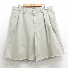 W35/古着 ラルフローレン ポロジーンズ ブランド ショート チノ パンツ チノパン ショーツ メンズ 00s ベージュ カーキ 25apr04 中古 ボト