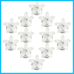 再販】波打ち際✧︎ヘアクリップmini♡ シルバー✖️エメラルド✖️ブルー