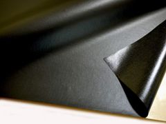 【人気商品】薄手の合皮 黒 ツヤなし 貼るレザー（シールタイプ） 95×43cm
