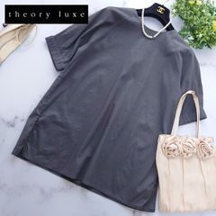 24SS✨セオリーリュクス ストレッチリネンブラウス 洗える 