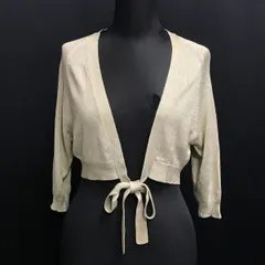 インパクト21製/ラルフローレン/RALPH LAUREN★シルク100％/ショート丈カーディガン【レディースM/ライトグリーン】Tops/cardigan◆cBH365<sale>