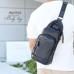 【特価】ボディバッグ ボディーバッグ メンズ 本革 ラム革 ワンショルダーバッグ ボディバッグ レディース スマートなソフトPUレザーのコラボメッシュ 肩下げバッグ カジュアル 男女兼用 【PR1】 【アウトレット】【QSM-100】