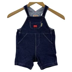 MIKI HOUSE ミキハウス ロンパースオーバーオール size80/ネイビー