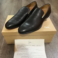 定価141900円 国内正規 新品 Christian Louboutin マーピラミッド カーフレザー スリッポン シューズ 3220649 クリスチャンルブタン 43  54238Aのサムネイル