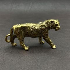 ライオン 獅子 銅像 真鍮 置物 茶道具 - メルカリ